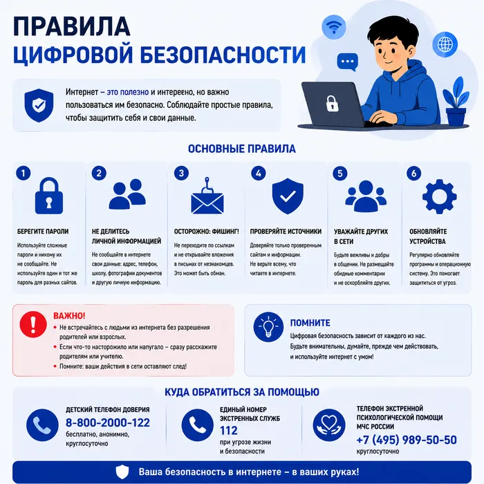 Безопасность детей и подростков
в информационно-телекоммуникационной сети «Интернет»